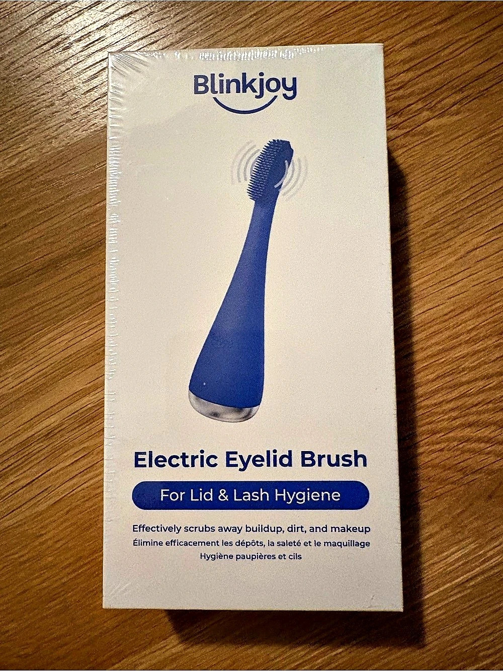 Blinkjoy Electric Eyelid Brush Blue & White NWT